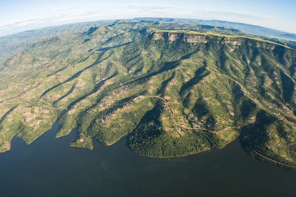 Paysage de terrain de barrage volant — Photo