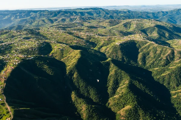 Flying Rural Tribal Landscape — Stock Photo, Image