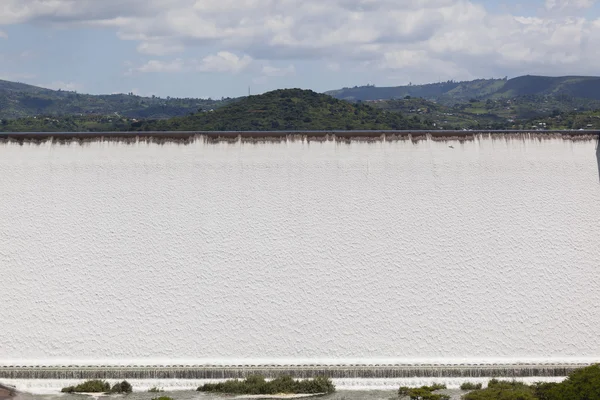 Barragem parede de energia de água — Fotografia de Stock