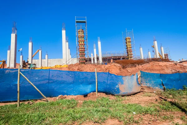 Construção Colunas de concreto — Fotografia de Stock