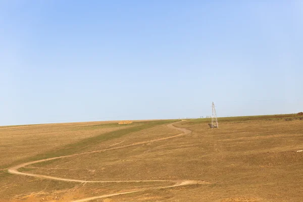 Estrada da terra Paisagem rural — Fotografia de Stock