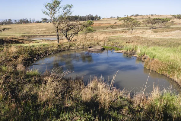 Fori d'acqua Agricoltura rurale — Foto Stock