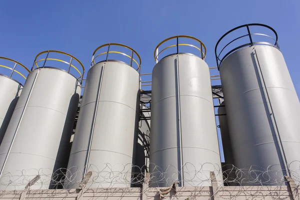 Industrial Chemical Tanks — Stock Photo, Image