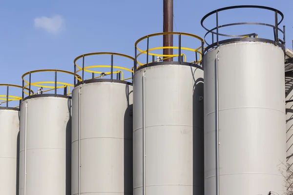Industrial Chemical Tanks — Stock Photo, Image