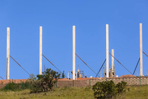 Construcción Edificio Columnas de hormigón — Foto de Stock