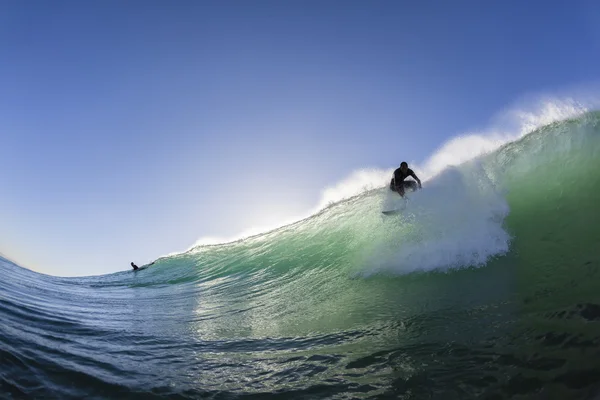 Surf Surfer Take Off Wave —  Fotos de Stock