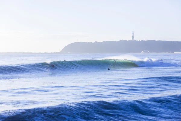 Surfeurs de vagues pagayant — Photo