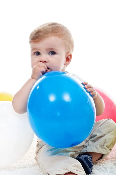 Niño con globo —  Fotos de Stock