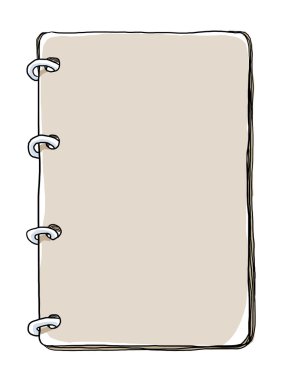Defter kağıt sanat illüstrasyon