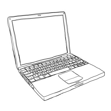 sevimli çizgi sanat illüstrasyon resim dizüstü dizüstü bilgisayar sanatı