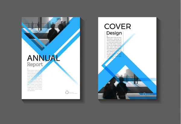 Cover Blue Abstract Background Modern Design Modern Book Cover Brochure — Vetor de Stock