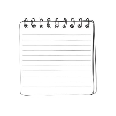 Mini defter el çizimi sanat çizimi illüstrasyonu