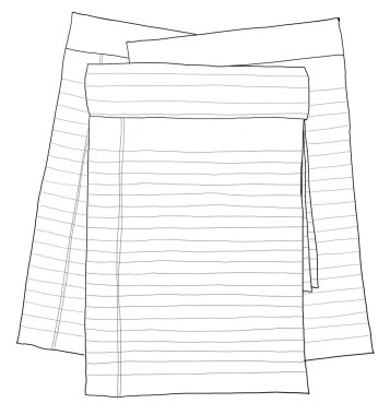 Kağıt Not vintage, kağıt sayfalarının, Kağıt Hat sanatı kaplı