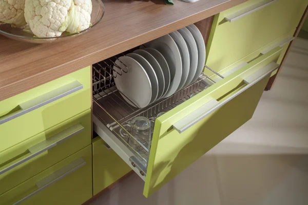 Simple kitchen furniture macro photo — Stock Photo, Image