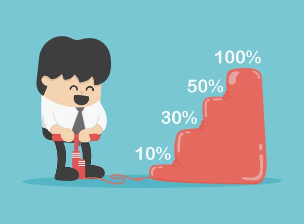 İş büyüme kavramı illüstrasyon kavramı