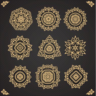 Tasarım öğeleri grafik üzerinde sorunsuz backgro izole Tay tasarım