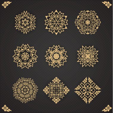 Tasarım öğeleri grafik üzerinde sorunsuz backgro izole Tay tasarım