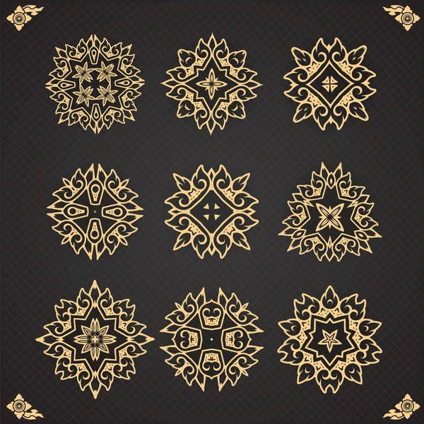 Tay sanat tasarlamak vektör kümesi