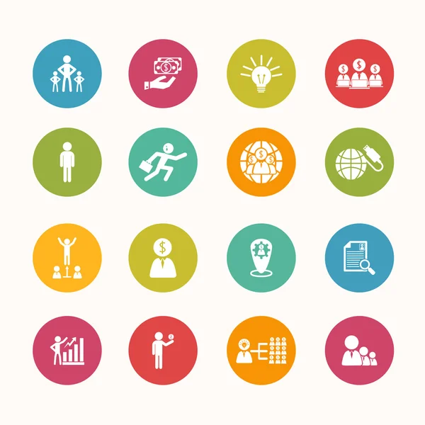 Finans simgeler daire serisi - eps.10 ayarlayın.