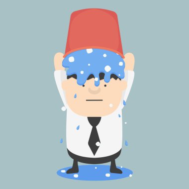 buz kovası meydan iş şişman eps.10