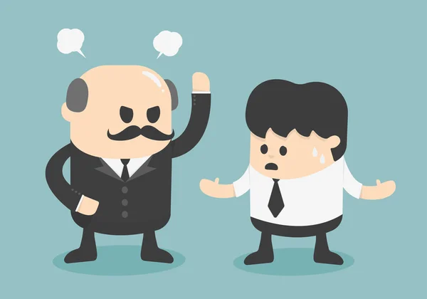 Kızgın patron konsepti