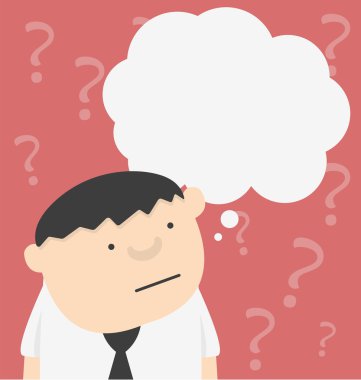 Çizgi film işçisi ve bar soru işareti 