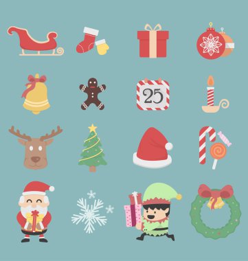 vektör Christmas Icons
