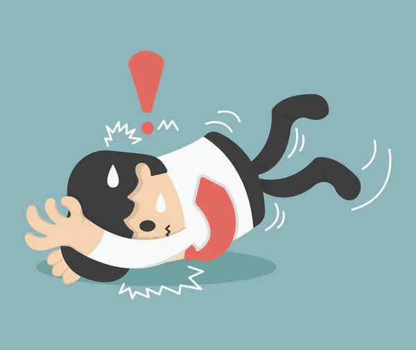 Resimde çizgi film kavramları işadamı falls