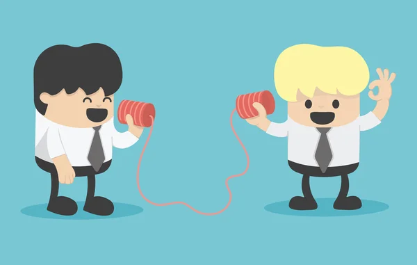 bir telefonla konuşan işadamı