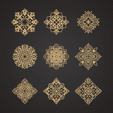 Tay sanat tasarlamak vektör kümesi