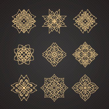 Tay sanat tasarlamak vektör kümesi