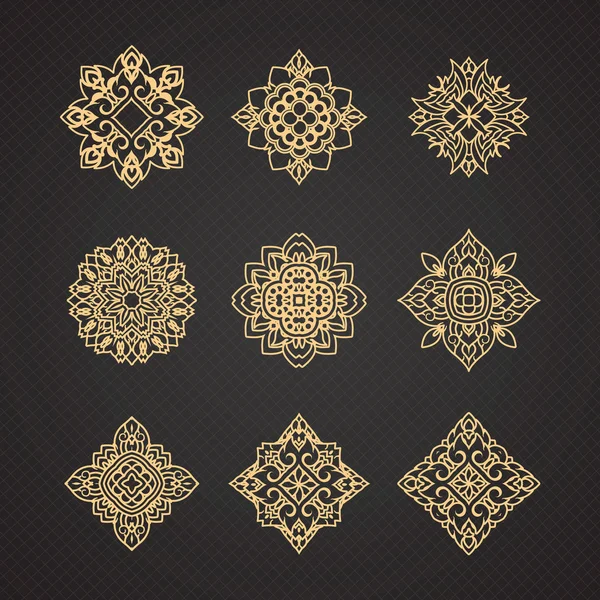 Tay sanat tasarlamak vektör kümesi