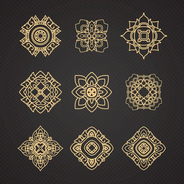 Tay sanat tasarlamak vektör kümesi