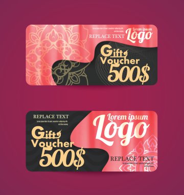 Hediye sertifikası fiş, Tay Sanat desen