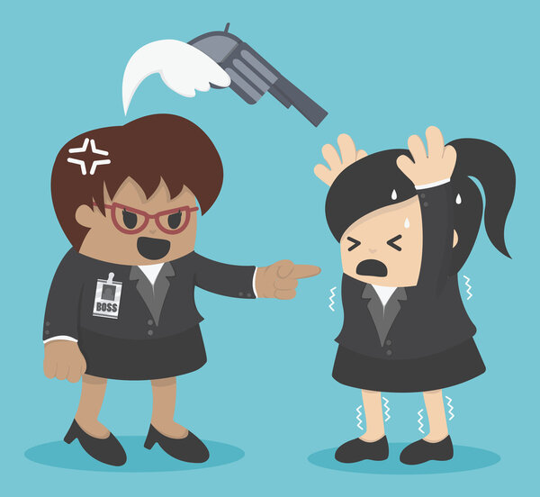 Злой босс признан виновным в том, что сделал что-то неправильно
.