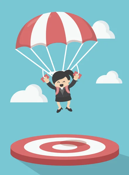 İş kadını bir hedefe odaklı