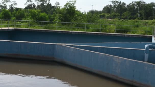 Engenheiros Ambientais Trabalham Estações Tratamento Águas Residuais Engenharia Abastecimento Água — Vídeo de Stock