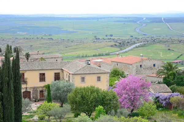 Blick Auf Die Stadt Trujillo Von Der Alcazaba Oder Burg — Stockfoto