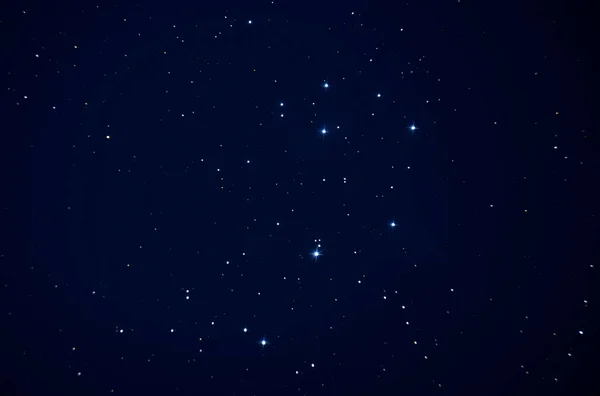 Astrofotografía Las Pléyades Las Siete Hermanas Cúmulo Estelar Ubicado Constelación — Foto de Stock