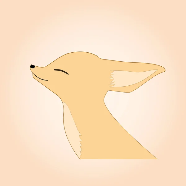 Lindo zorro fennec — Archivo Imágenes Vectoriales