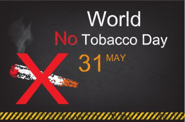 Grunge arka plan artı Tarih yok Sigara İçilmez işareti