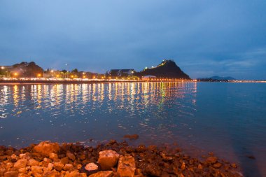 Küçük bir kasaba huzurlu bir sahne