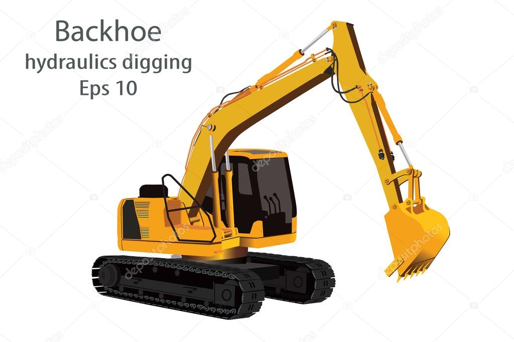 backhoe hydraulics digging machine