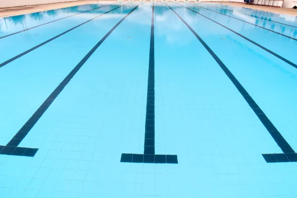 Blue tile ceramic to swimming race — Stock Photo, Image