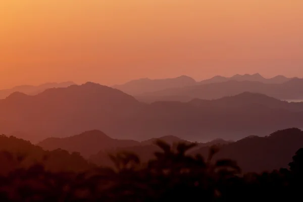 在泰国的早上山 — 图库照片
