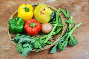 Pumpkin and vegetables for diet