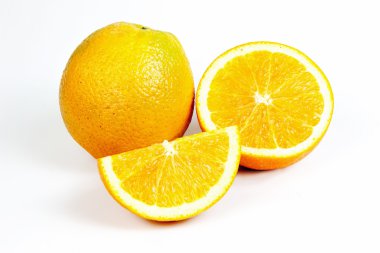 Orange fruit split  clipart