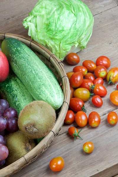 FARM FRESH vegetables and fruits — Stock Photo, Image