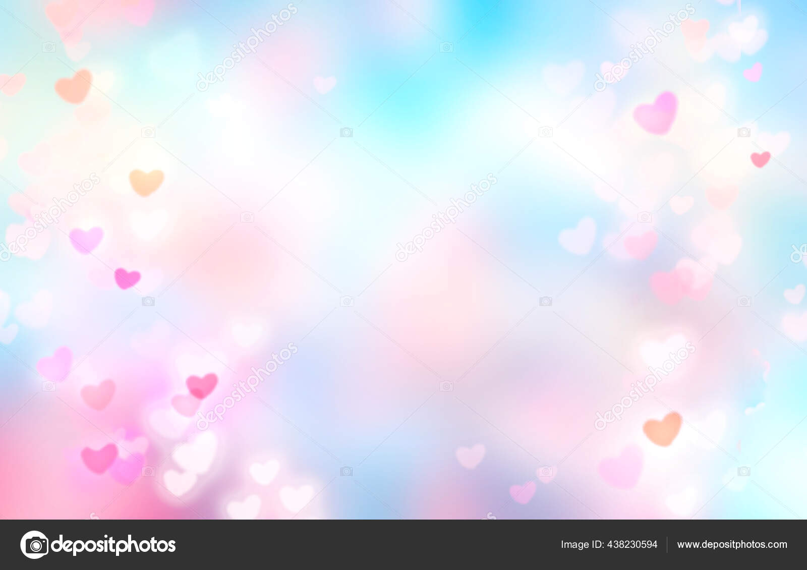 Corações Embaçados Rosa Azul Bokeh Fundo Dos Namorados Texture Love — Foto  © NYS #438230594, image size:1600x1130