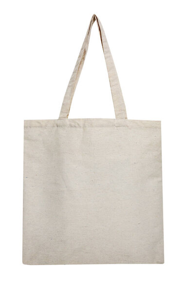 Textile eco bag,shopping tote isolated. Fabric package.